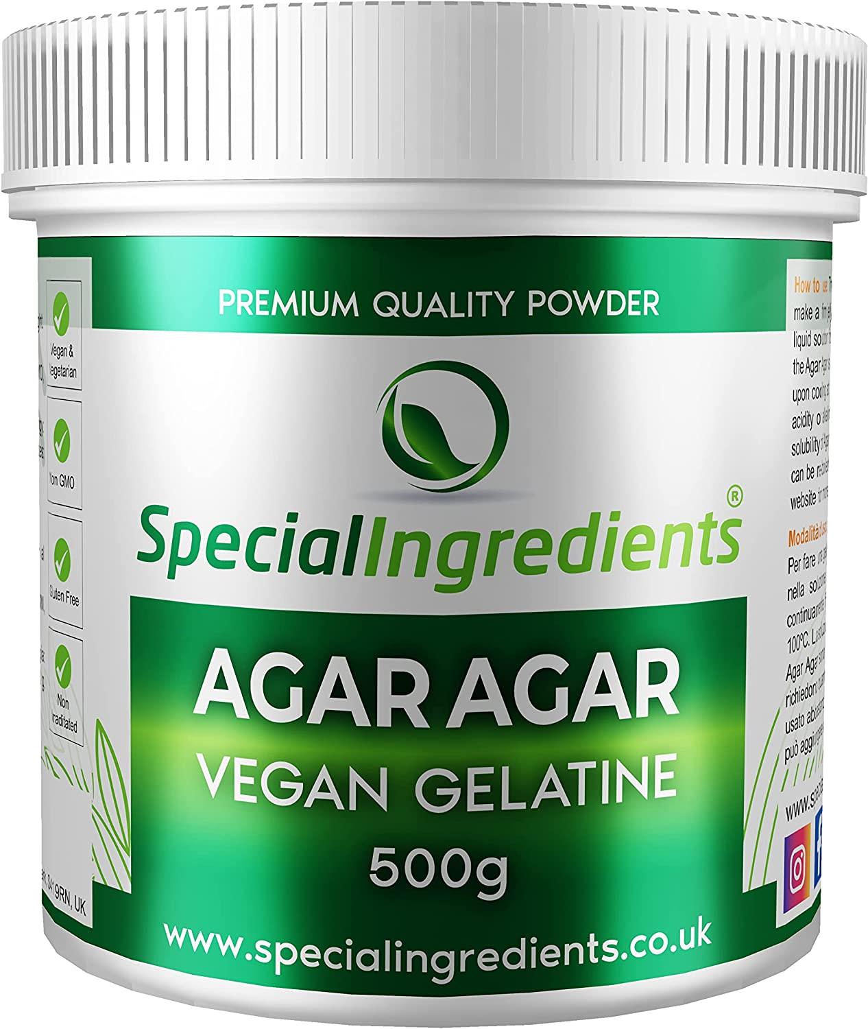 Special Ingredients Agar Agar 500g Quality Powdered Vegan Gelatine ...