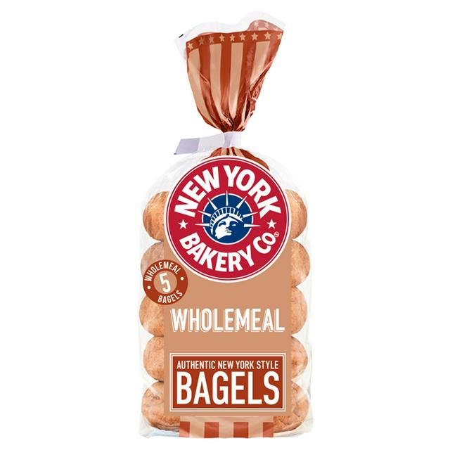 New York Bakery Co. Wholemeal Bagel 1 x 5 - TO ORDER ONLY