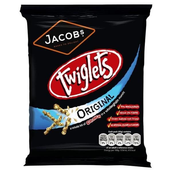 Jacob's Twiglets 12 x 45gm - TO ORDER ONLY