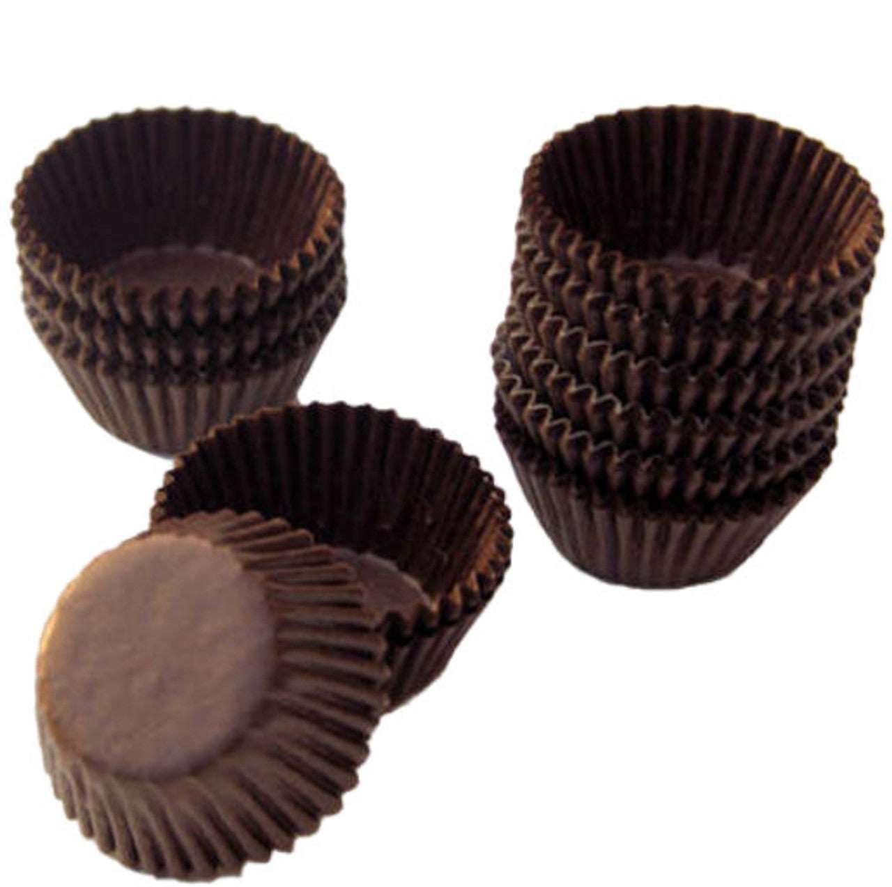 Brown Petit Four Cases 1 x 1000