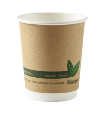 Dispo Biodegradable Double Wall Kraft Coffee Cups 500 x 8oz