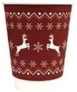 Recyclable Double Wall Festive Design Coffee Cup 500 x 12oz