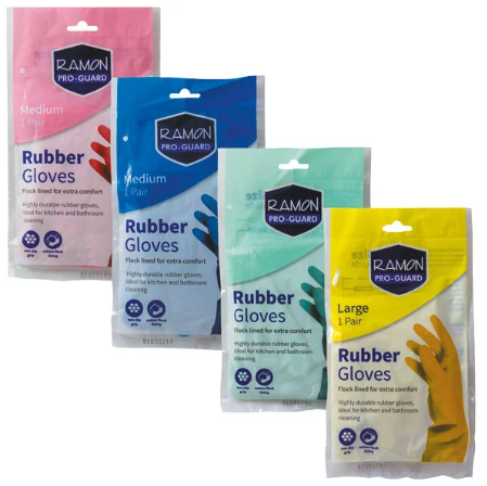 Ramon Proguard Medium Rubber Gloves 10 x Pair