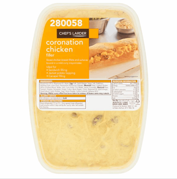 Coronation Chicken Sandwich Filler* 1kg - TO ORDER ONLY