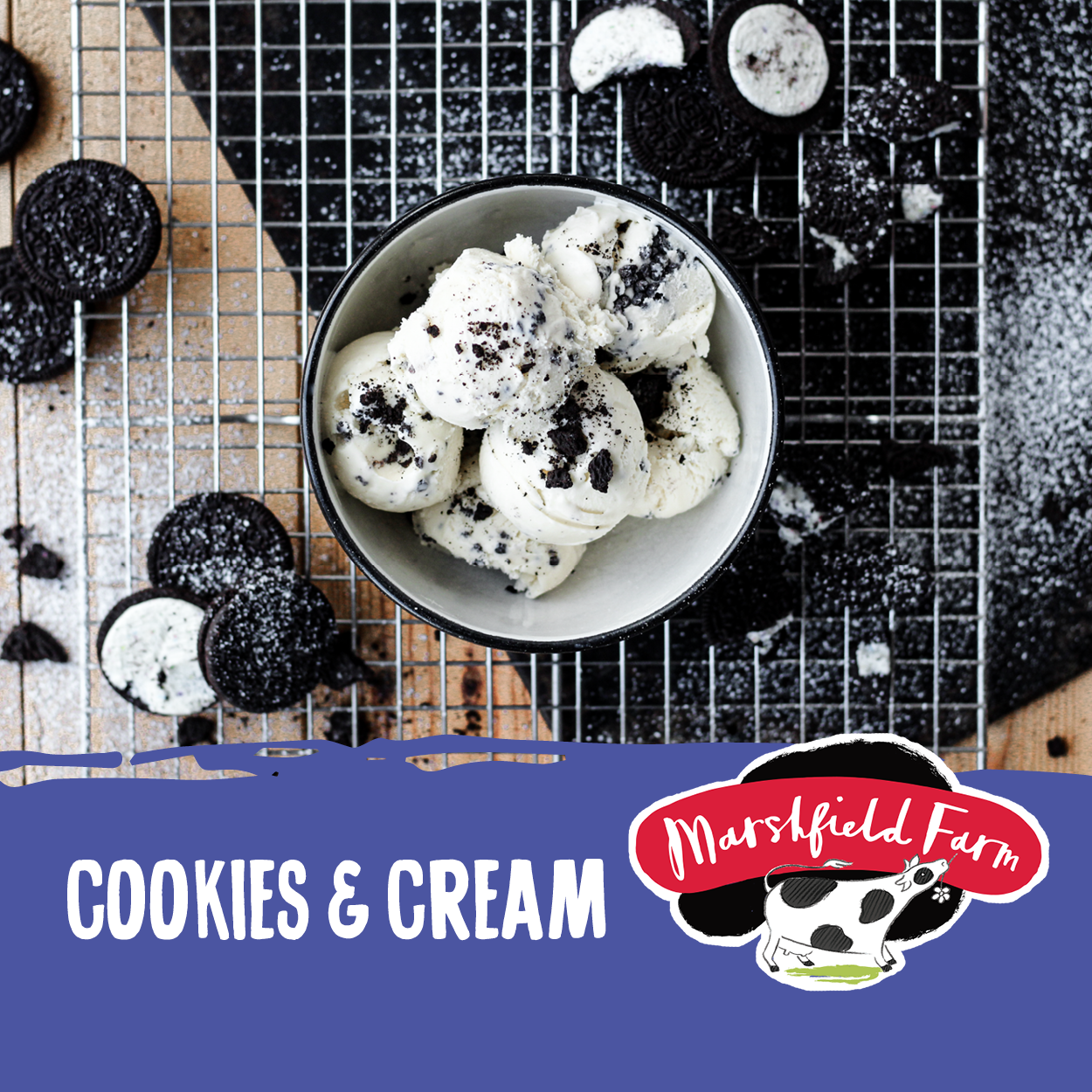 Marshfield Cookies & Cream Ice Cream 5ltr