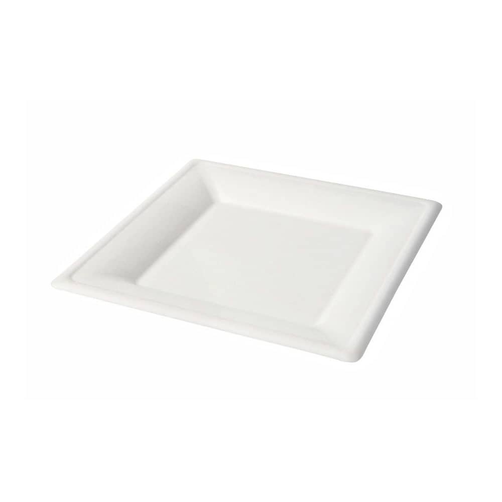 Disposable Sugarcane Square Plates 500 x 20cm x 20cm