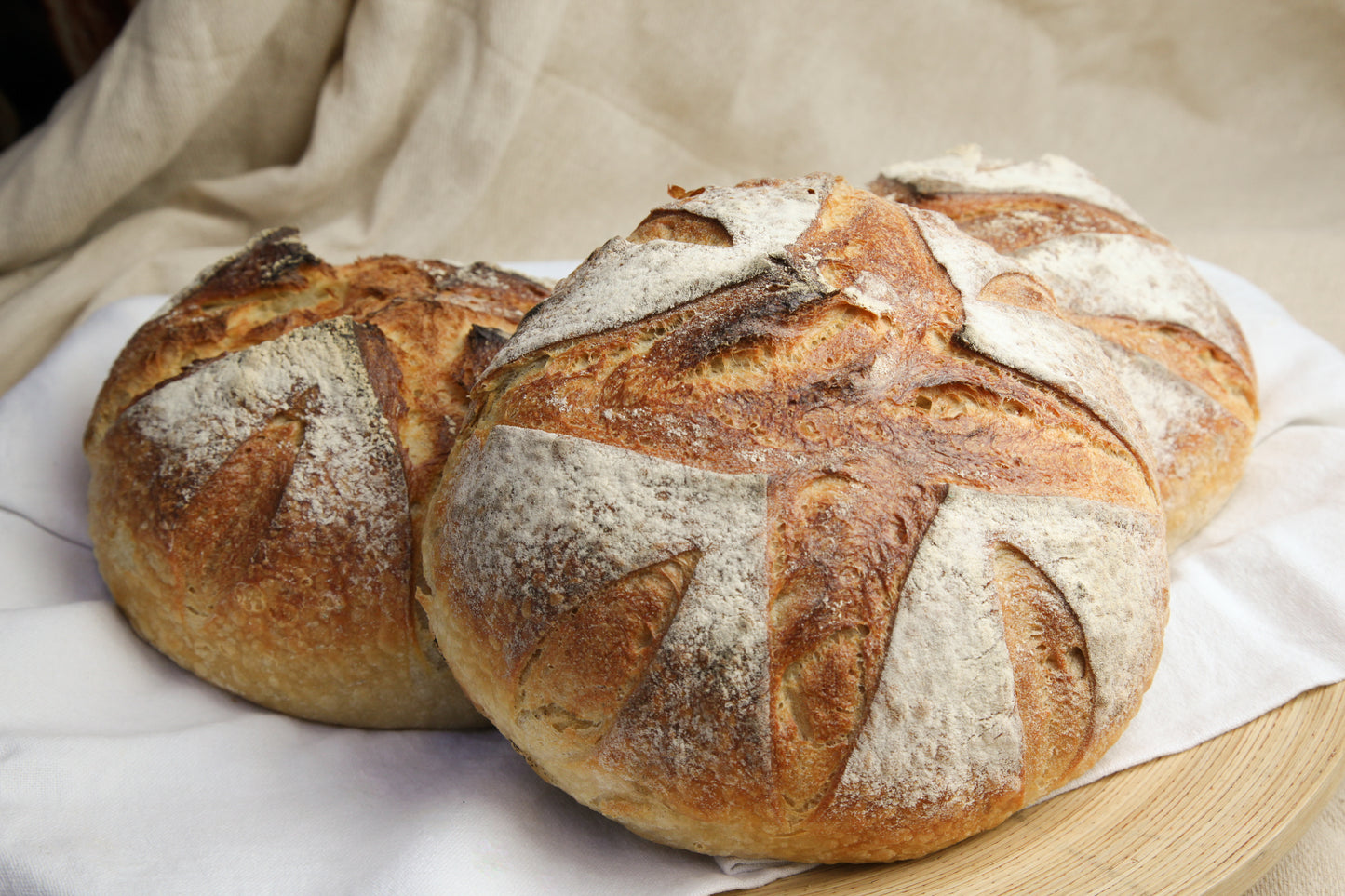 Frozen Medium Sliced White Sourdough Bread 800gm