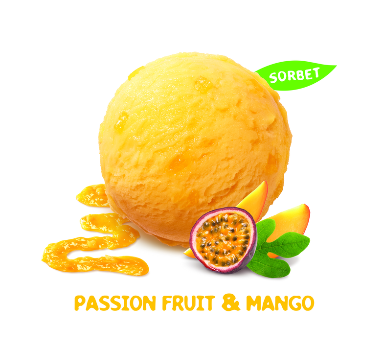 Movenpick Passion and Mango Sorbet 2.4ltr - TO ORDER ONLY