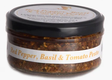 Ouse Valley Red Pepper, Basil & Tomato Pesto 6 x 150gm - TO ORDER ONLY