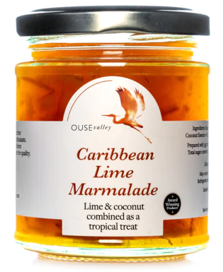 Ouse Valley Caribbean Lime Marmalade 6 x 227gm - TO ORDER ONLY