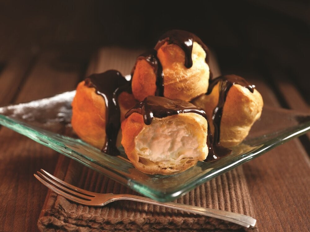 Frozen Profiteroles with Chocolate Sauce 1 x 72