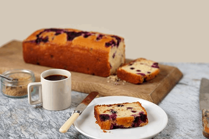 Cakesmiths Lemon & Blueberry Loaf Cake 14 portions