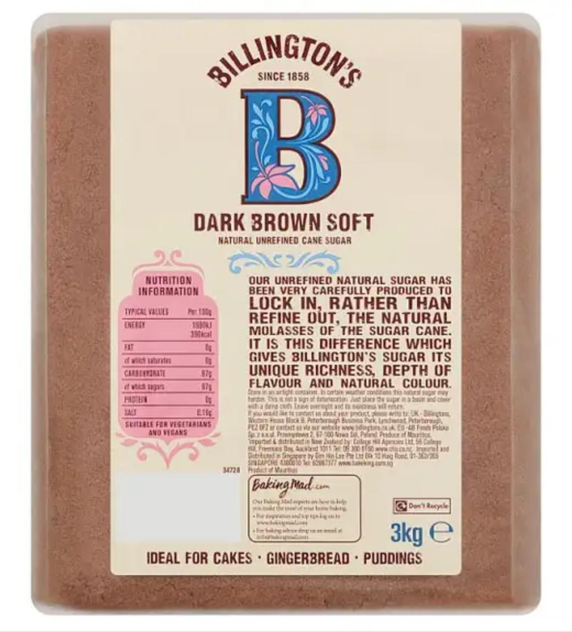 Billingtons Soft Dark Brown Sugar 3kg