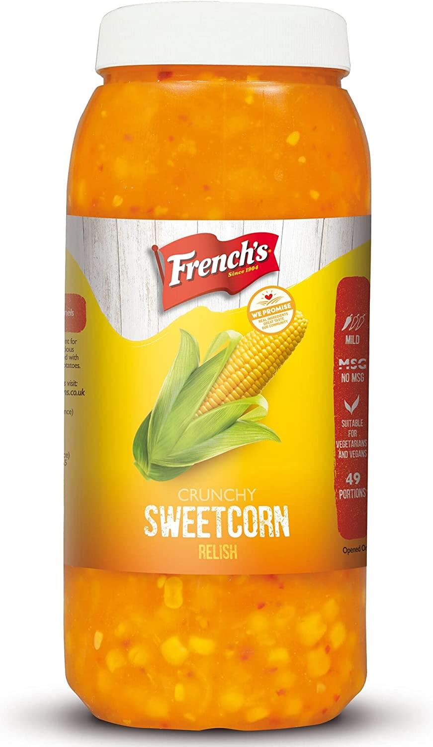 French's Crunchy Sweetcorn Relish 2.45kg Jar