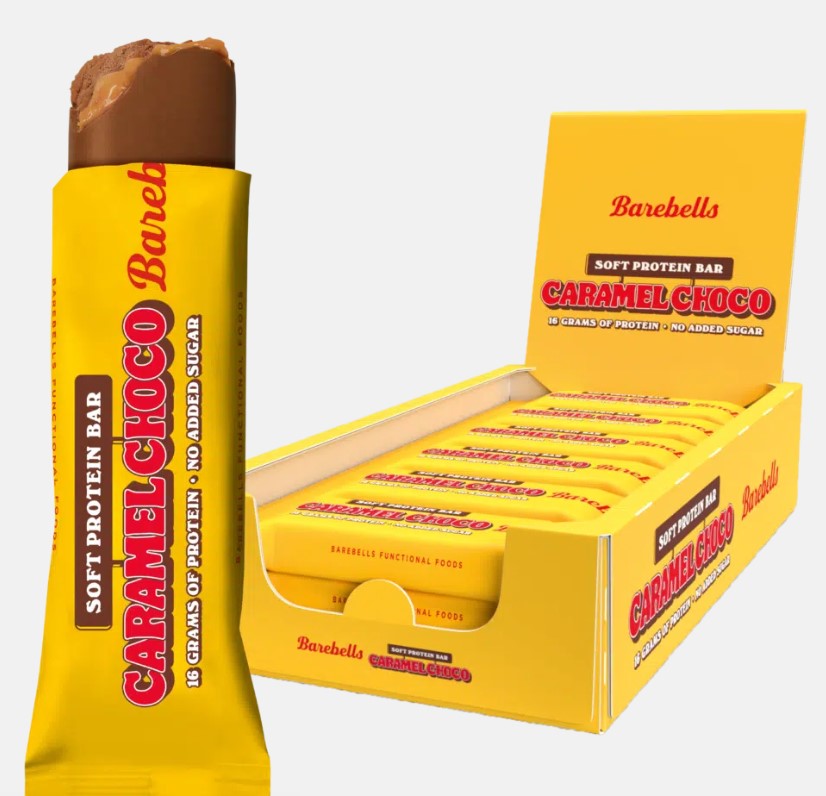 Barebells Caramel Choco Soft Protein Bar 12 x 55gm