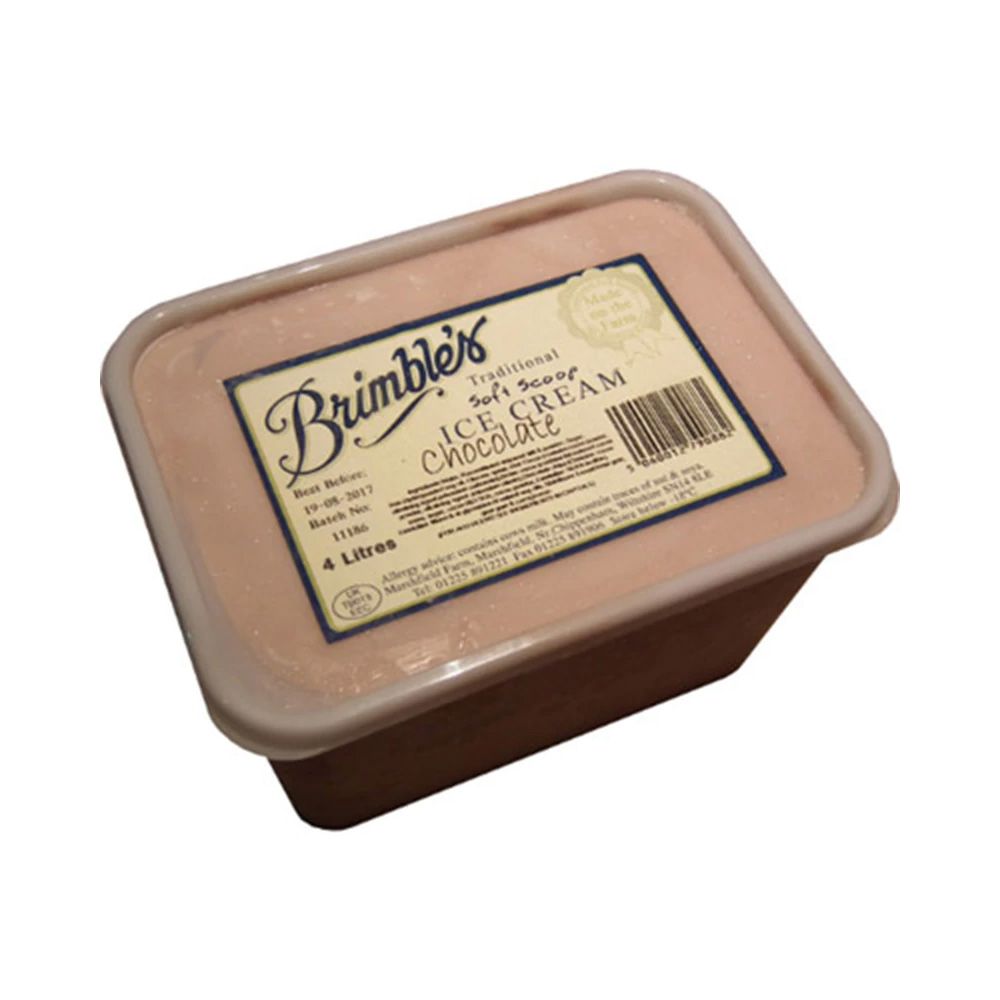 Brimbles Dark Chocolate Ice Cream 4ltr