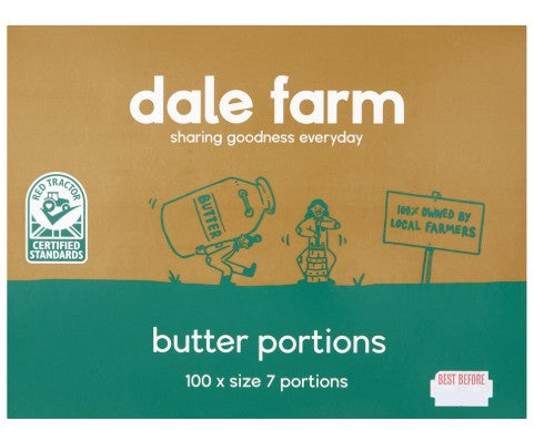 Dale Farm Size 7 Butter Portions 100 x 7gm
