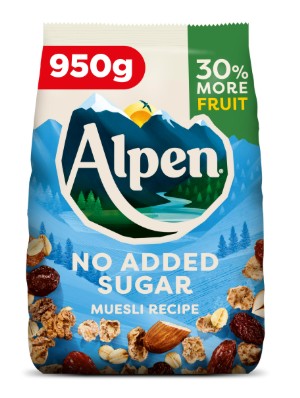 Alpen No Added Sugar 950gm