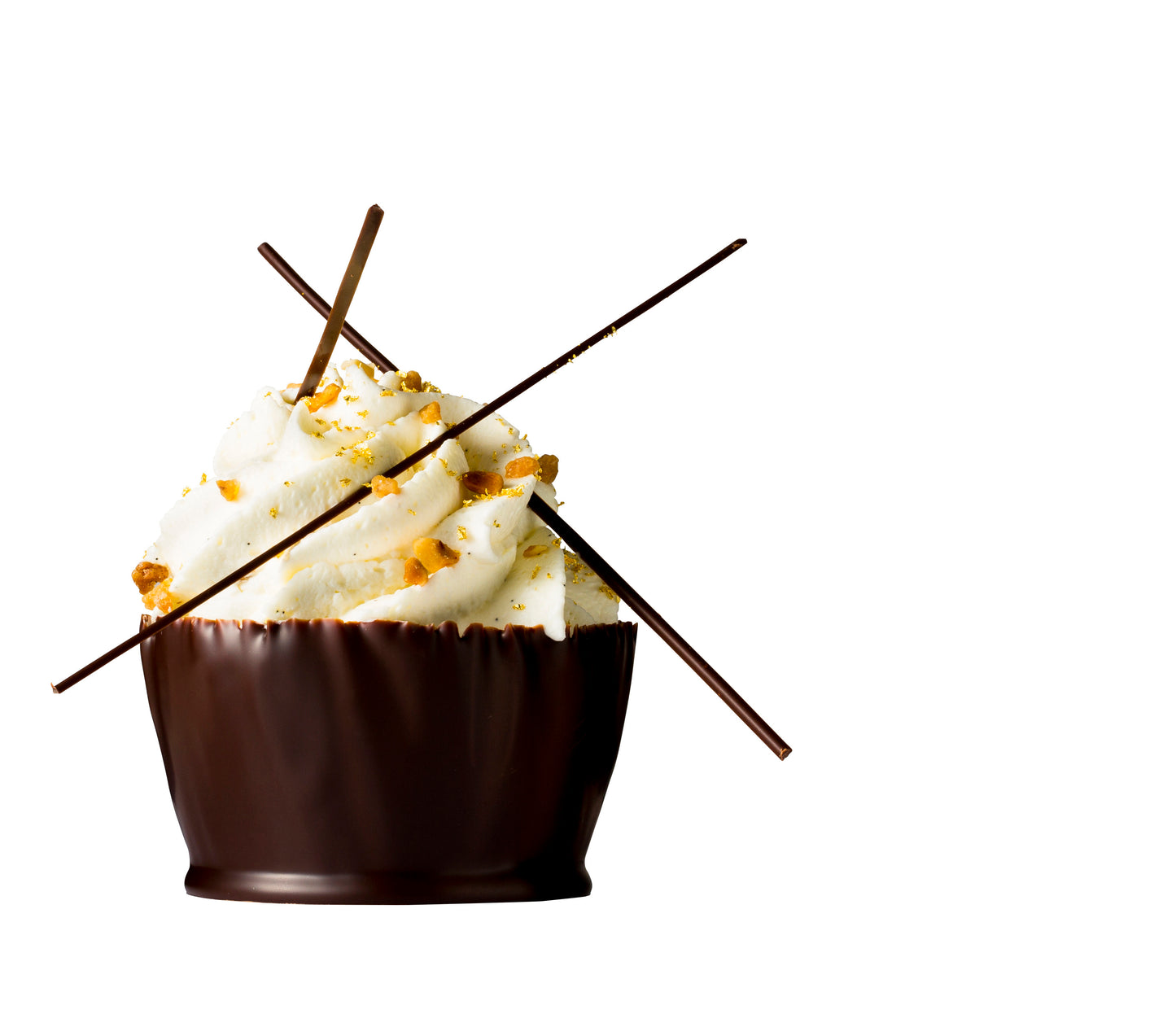 Marie Charlotte Dark Chocolate Cups 135 x 6.5cm wide x 3.5cm - TO ORDER ONLY
