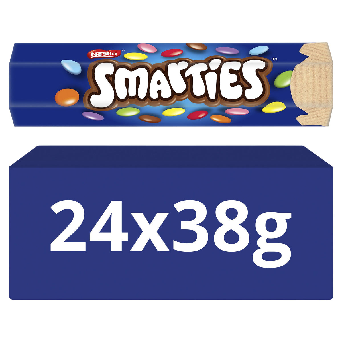 Smarties Milk Chocolate Hexatube 24 x 38g