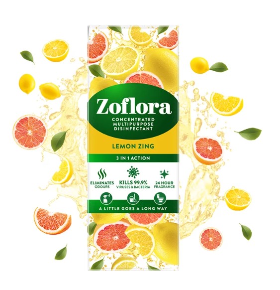 Zoflora Concentrated Disinfectant Lemon Zing 500ml