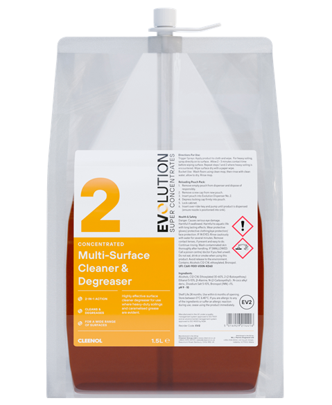 Evolution Multi-Surface Cleaner and Degreaser 2 x 1.5ltr
