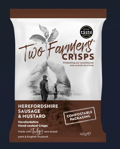 Two Farmers Herefordshire Sausage & Mustard 24 x 40gm