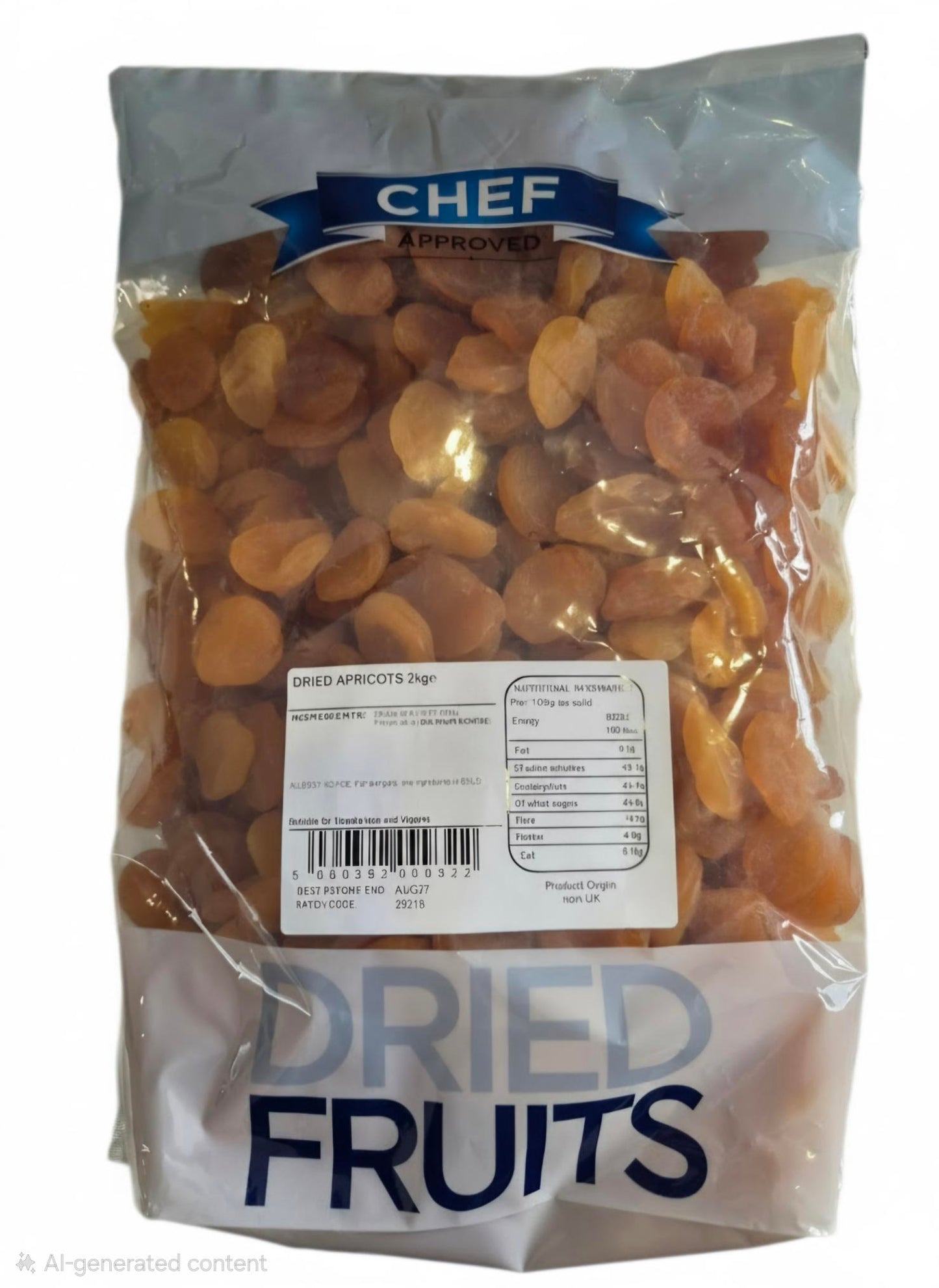 Chef Approved Dried Whole Apricots 2kg