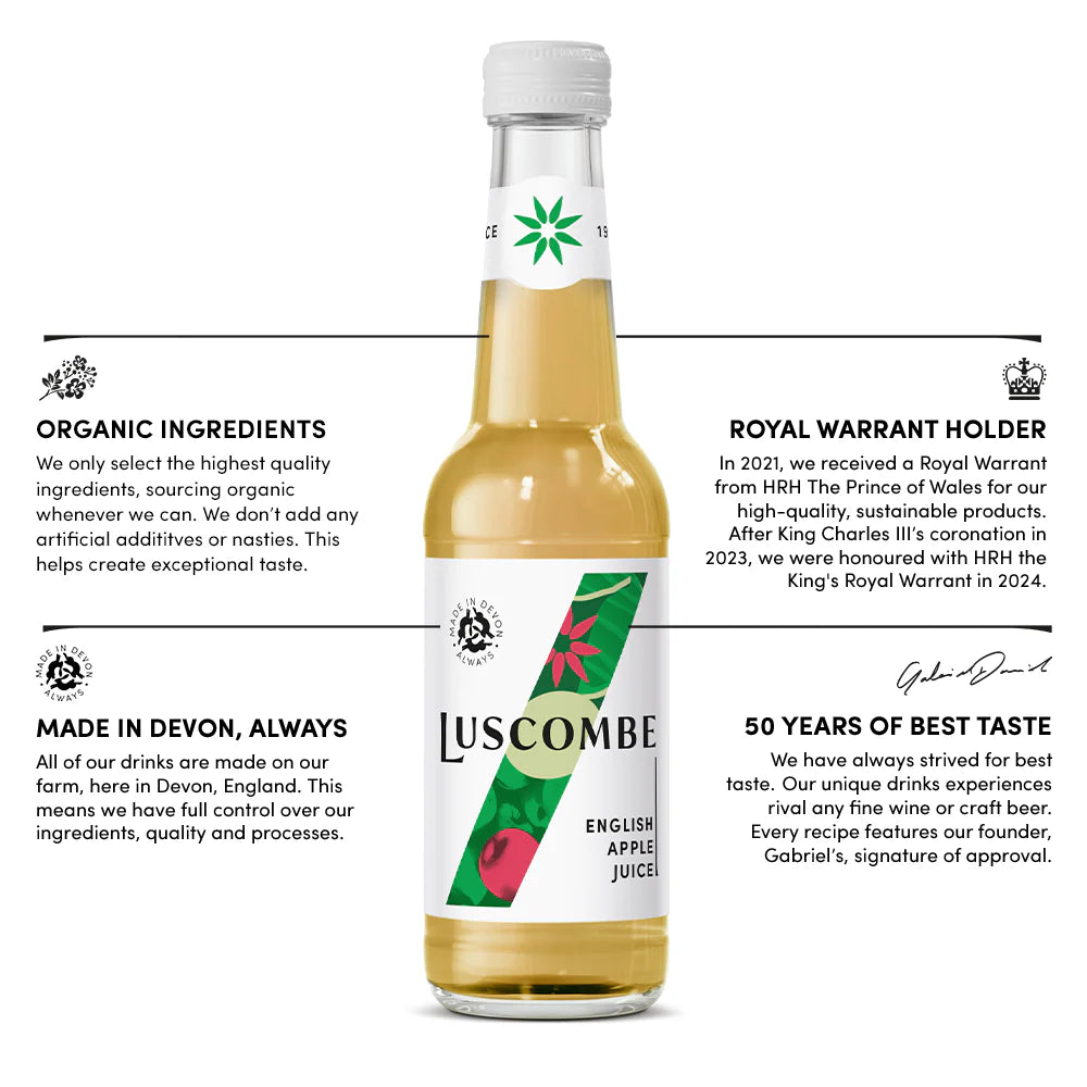 Luscombe English Apple Juice 12 x 270ml