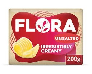 Flora Unsalted Block Butter Alternative 200gm