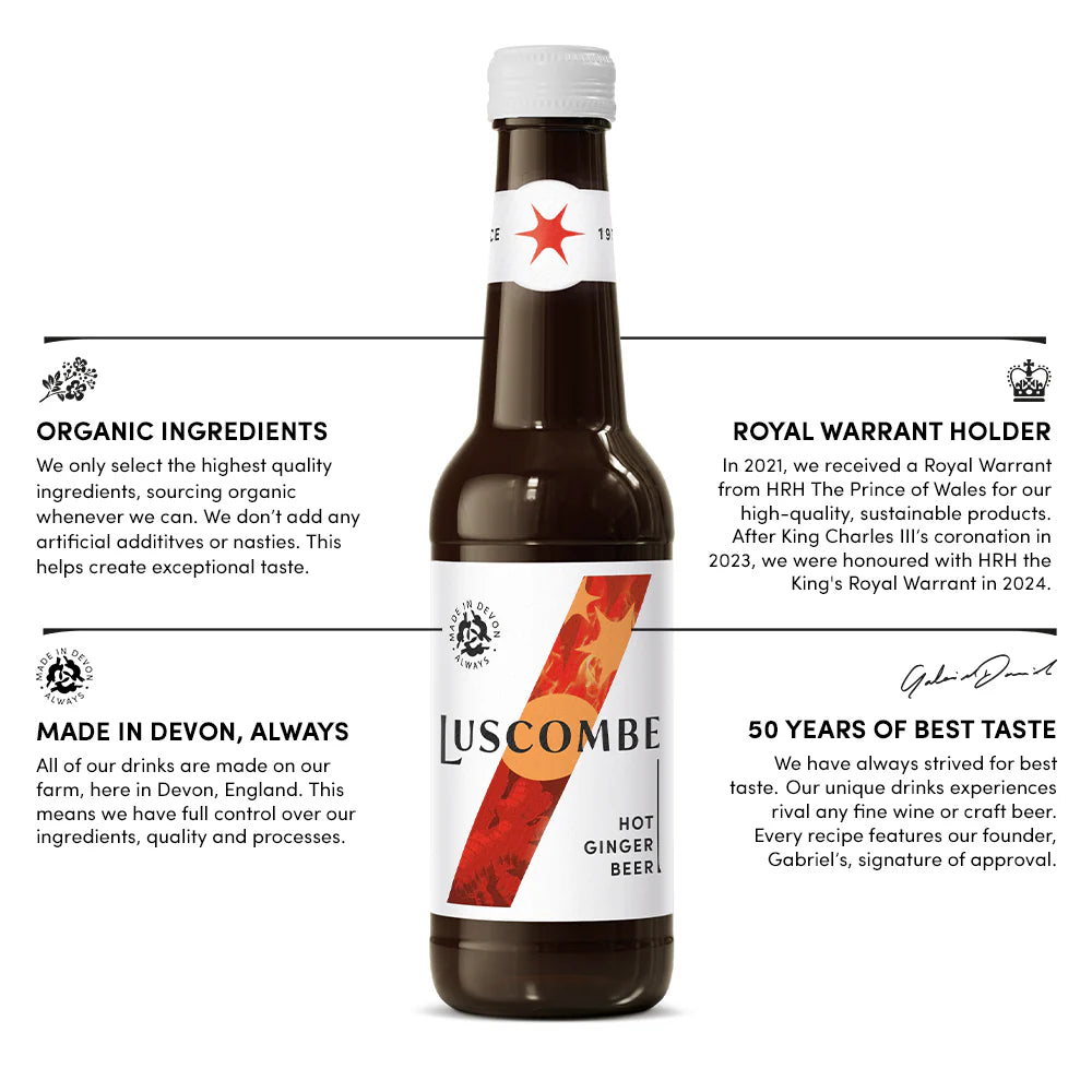 Luscombe Hot Ginger Beer 12 x 270ml