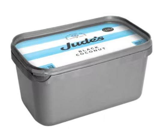 Jude's Black Coconut Ice Cream 4ltr