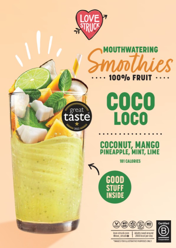 Love Struck Coco Loco Smoothie Mix 30 x 140gm
