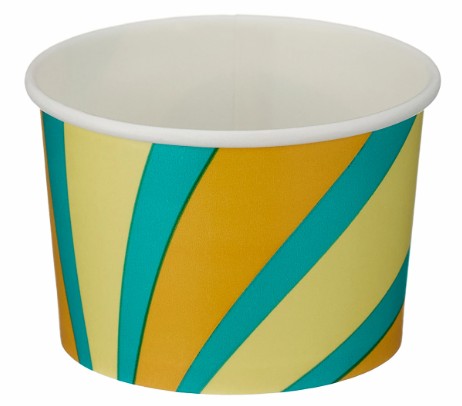 Go Pak Ice Cream Tub 500 x 4oz / 1 Scoop