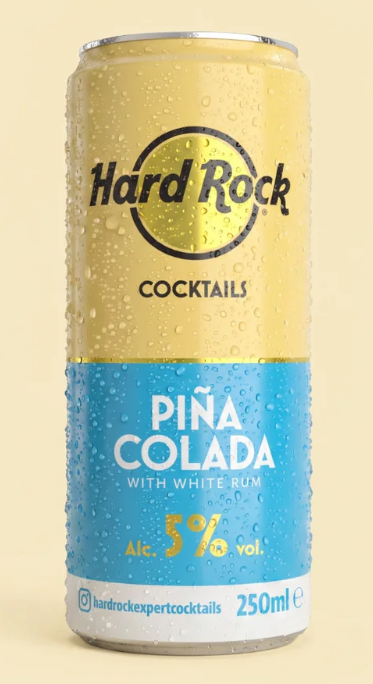 Hard Rock RTD Pina Colada Cocktail Cans 12 x 250ml