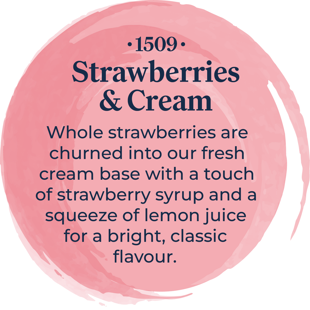 Sussex Ice Cream 1509 Strawberries & Cream 5ltr