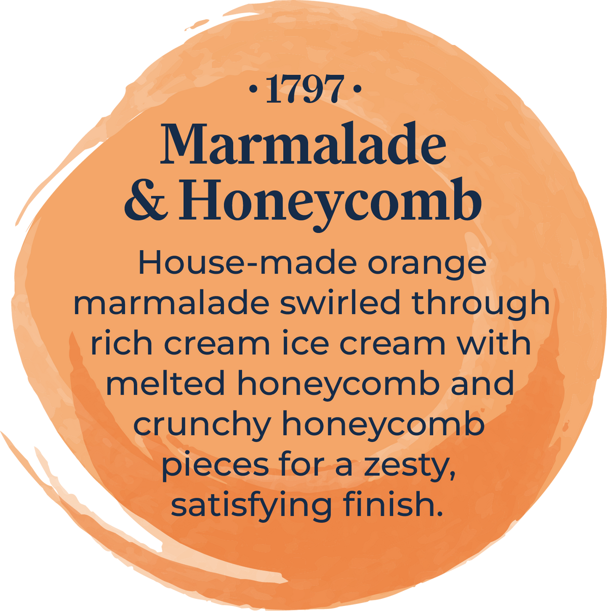 Sussex Ice Cream 1797 Marmalade & Honeycomb 5ltr