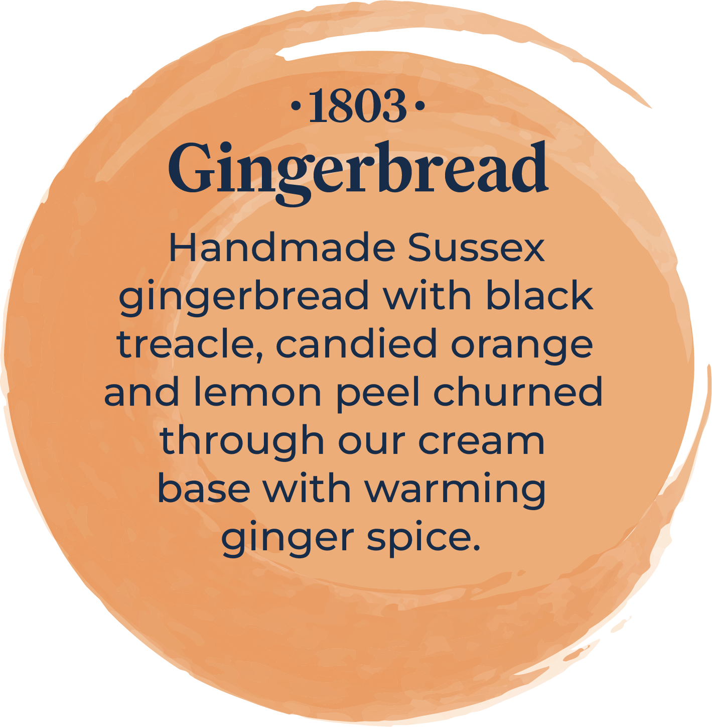 Sussex Ice Cream 1803 Gingerbread 5ltr