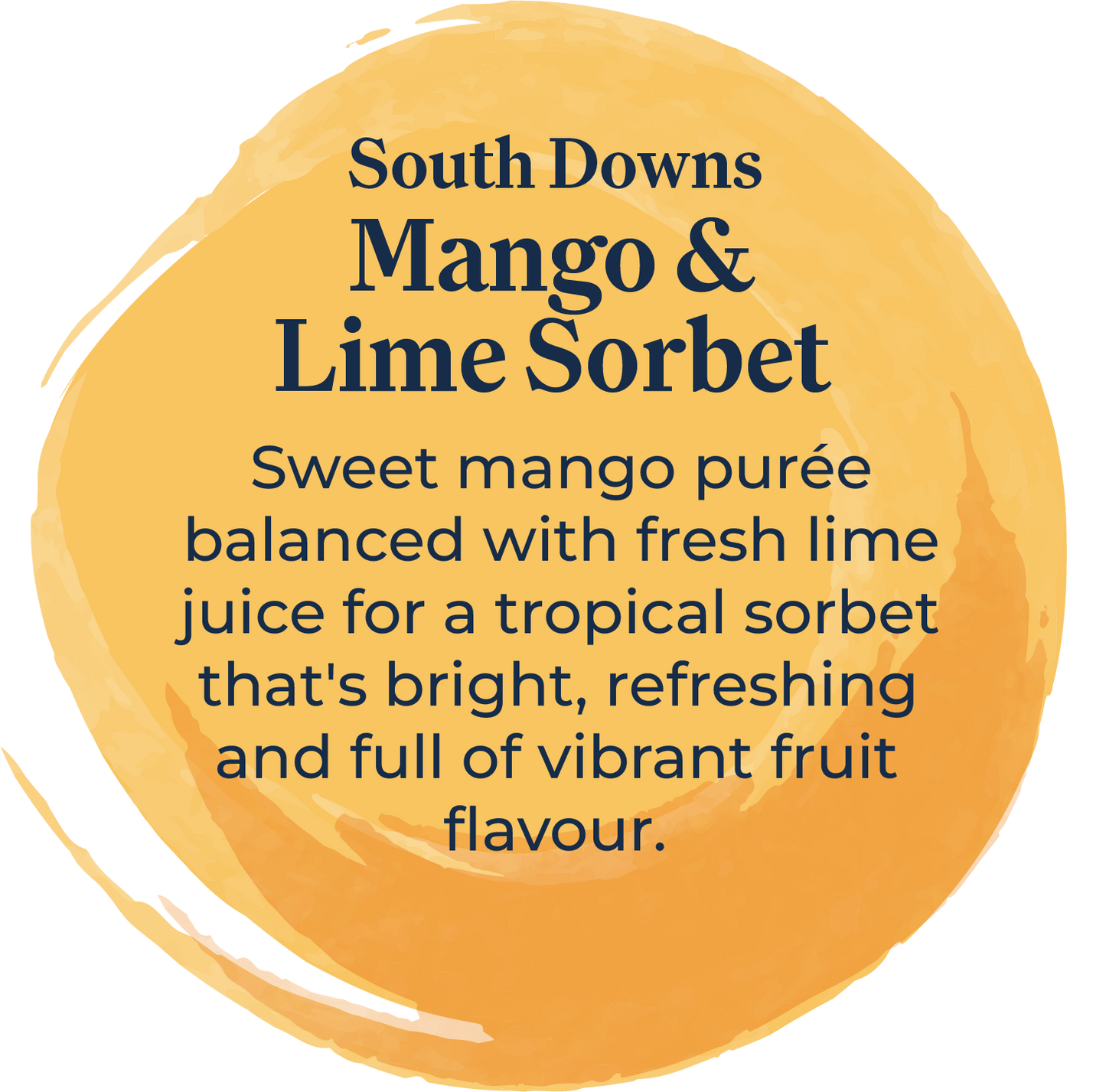 Sussex Ice Cream South Downs Mango & Lime Sorbet 2.5ltr