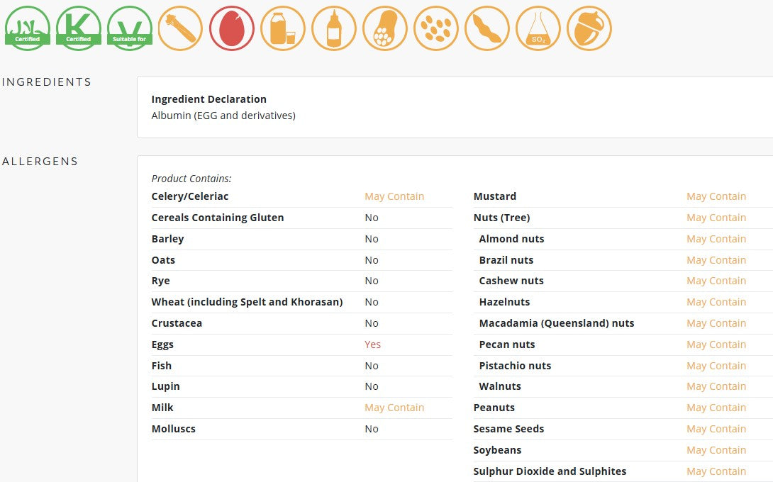 SOSA Albuwhip Powdered Egg White 500gm