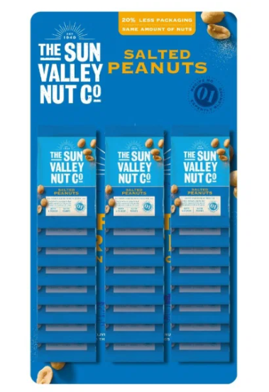 Sun Valley Salted Peanuts Card 24 x 50g