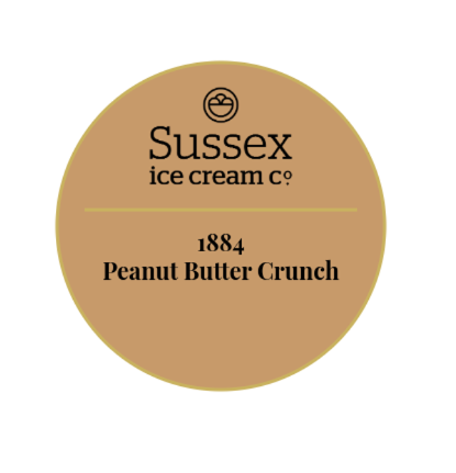 Sussex Ice Cream 1884 Peanut Butter Crunch 5ltr