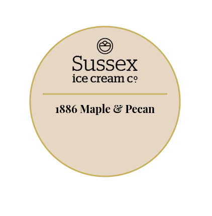 Sussex Ice Cream 1886 Maple & Pecan 5ltr