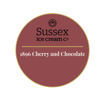Sussex Ice Cream 1896 Cherry & Chocolate 5ltr - NEW RECIPE