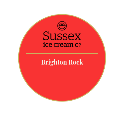 Sussex Ice Cream Brighton Rock Ice Cream 5ltr