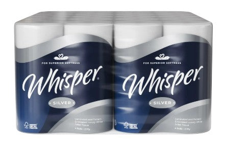 Whisper Silver 2ply Toilet Roll 1 x 40