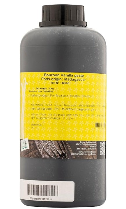 Eurovanille Madagascan Vanilla Bourbon Paste With Seeds 1kg