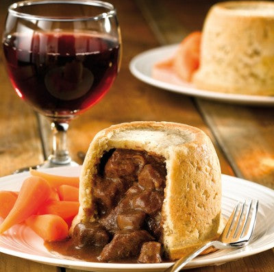 Wrights Frozen Small Steak & Kidney Puddings 32 x 190gm