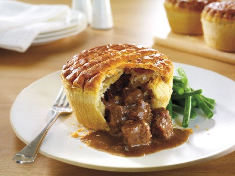 Wrights Frozen Fully Baked Premium Steak Pie 12 x 225gm