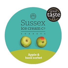 Retail Sussex Ice Cream Apple & Basil Sorbet 500ml - TO ORDER ONLY